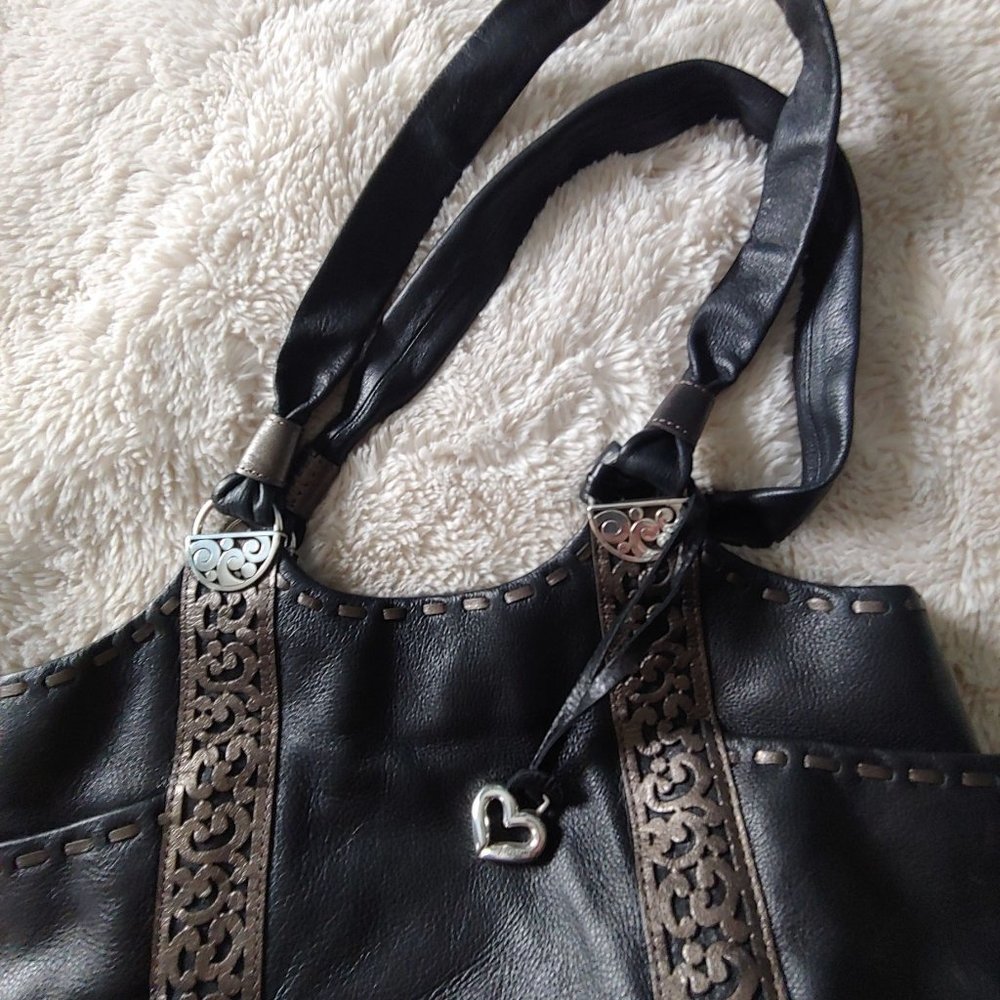 BRIGHTON Black leather style H41293 Handbag